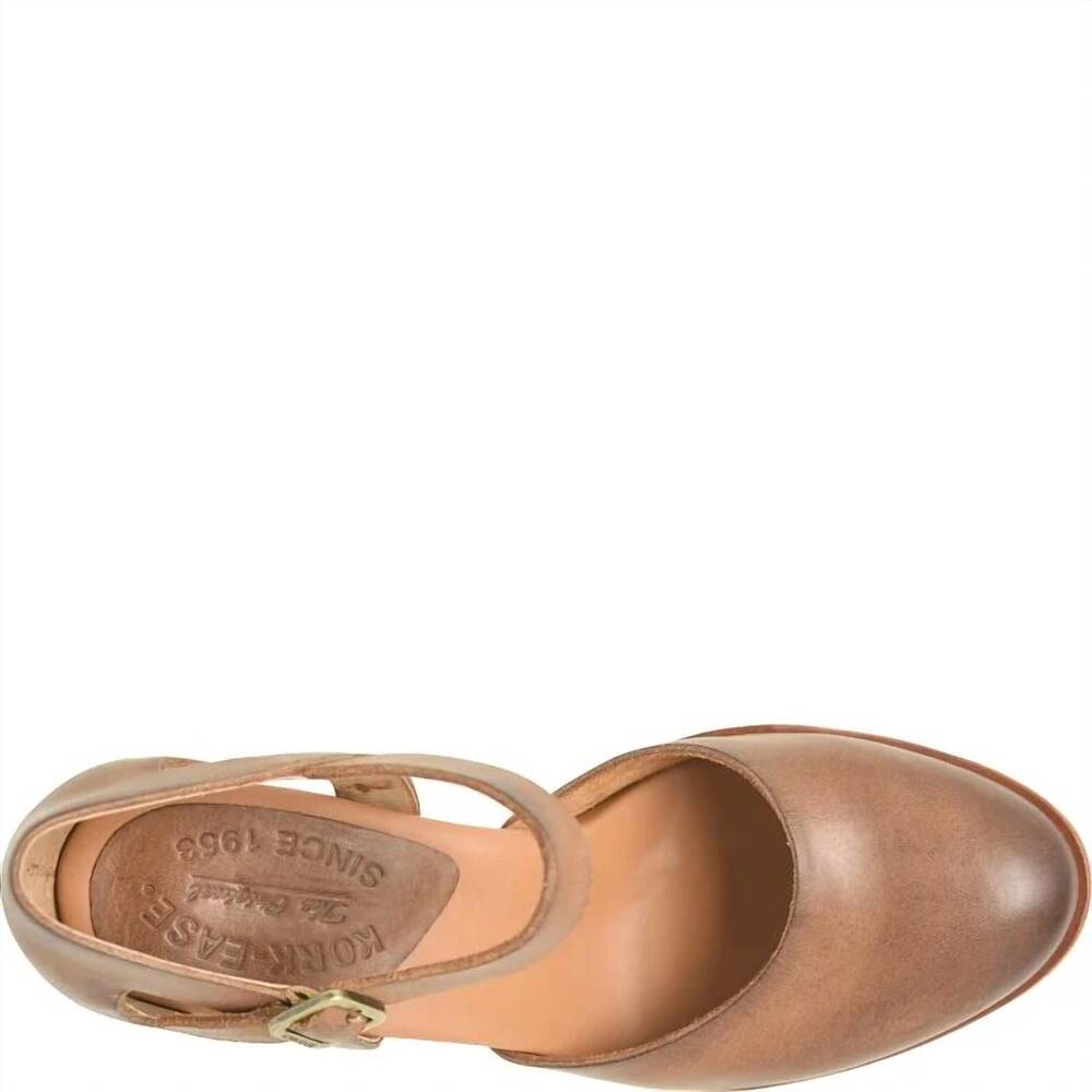 NEW KORK-EASE women's stacked heel mary janes in brown - Picture 6 of 6